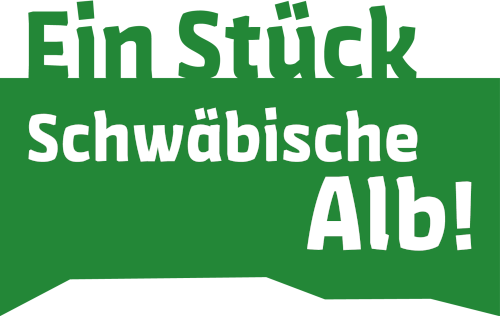 Schriftzug Ein Stück Schwäbische Alb!